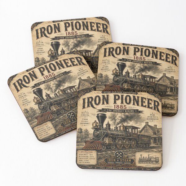 Item preview, Iron Pioneer 1885 Vintage Steam Locomotive designed and sold by Nebur2021.