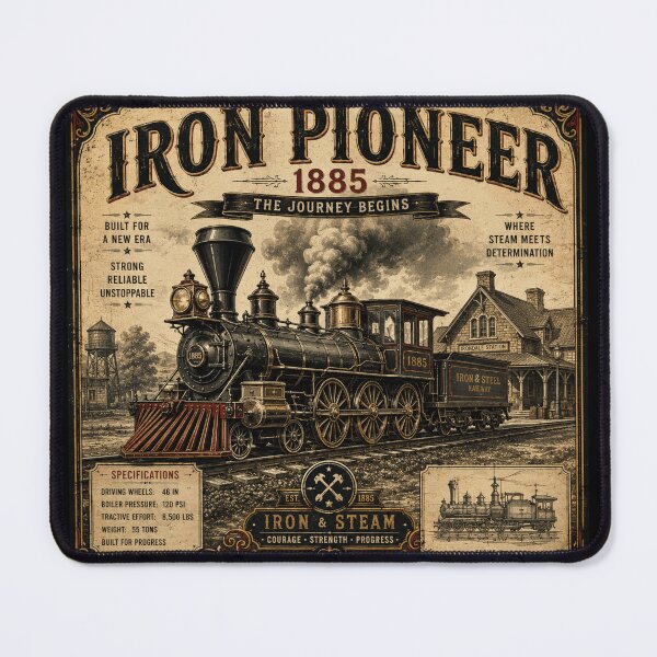 Item preview, Iron Pioneer 1885 Vintage Steam Locomotive designed and sold by Nebur2021.