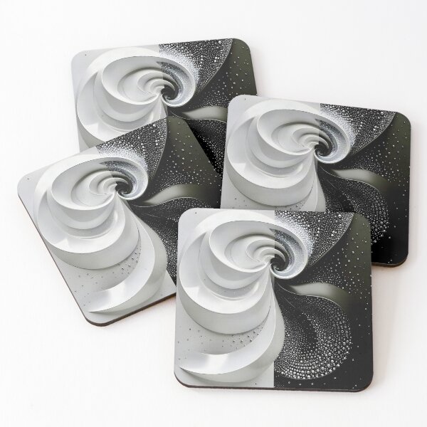 Item preview, Abstract Spiral Design in Black and White  designed and sold by Vicky Brago-Mitchell®.
