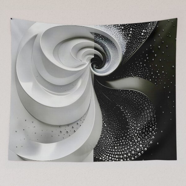 Item preview, Abstract Spiral Design in Black and White designed and sold by Vicky Brago-Mitchell®.