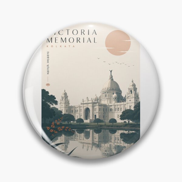 Item preview, Victoria Memorial Kolkata Landmark beside Reflecting Water designed and sold by Places On Earth.