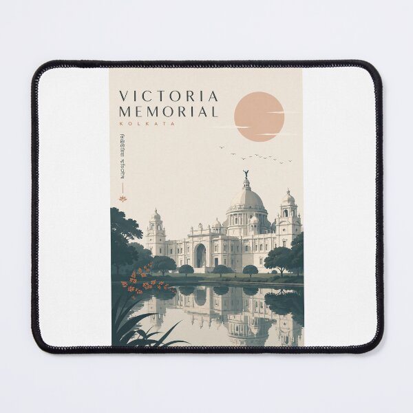 Item preview, Victoria Memorial Kolkata Landmark beside Reflecting Water designed and sold by Places On Earth.