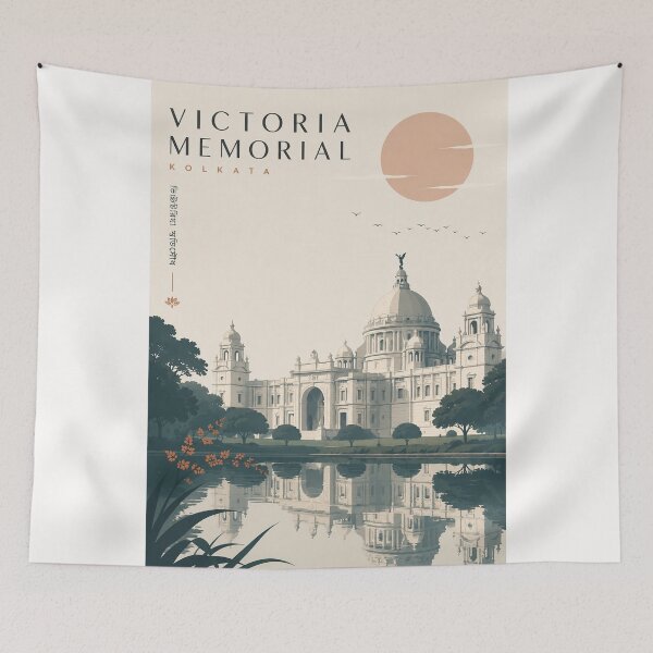 Item preview, Victoria Memorial Kolkata Landmark beside Reflecting Water designed and sold by Places On Earth.