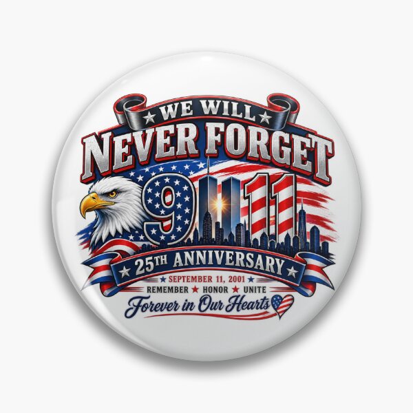 Item preview, 9/11 Memorial Shirt Vintage Patriotic Tribute Design for Men Women – Never Forget USA Remembrance Gift Tee designed and sold by Teetreasure2.