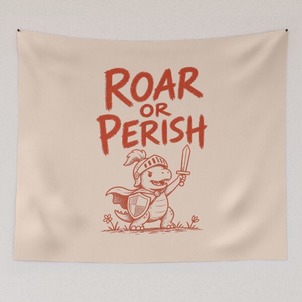 Item preview, Dinosaur Knight Adventure Roar Or Perish Fantasy Battle designed and sold by NosandEdgy.