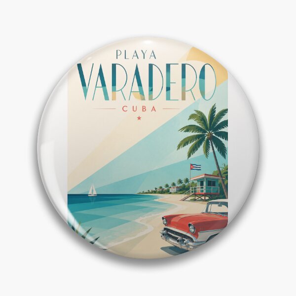 Item preview, Playa Varadero Cuba Caribbean Beach with Classic Cuban Car designed and sold by Places On Earth.