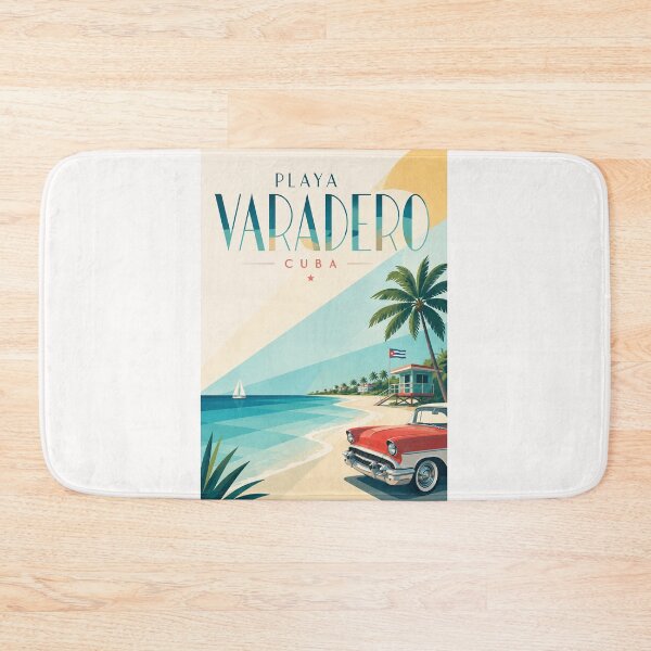 Item preview, Playa Varadero Cuba Caribbean Beach with Classic Cuban Car designed and sold by Places On Earth.