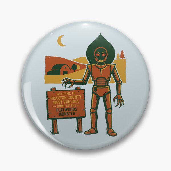 Item preview, Flatwoods Monster Welcome To Braxton County WV Cryptid Graphic designed and sold by KiwiRider.