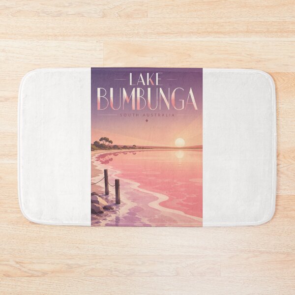 Item preview, Lake Bumbunga South Australia Pink Salt Lake Sunset designed and sold by Places On Earth.