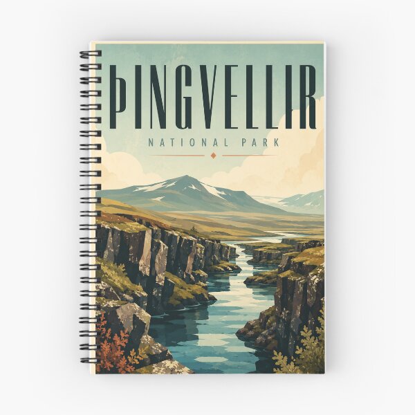 Item preview, Pingvellir National Park Iceland Rift Valley and River Landscape designed and sold by Places On Earth.