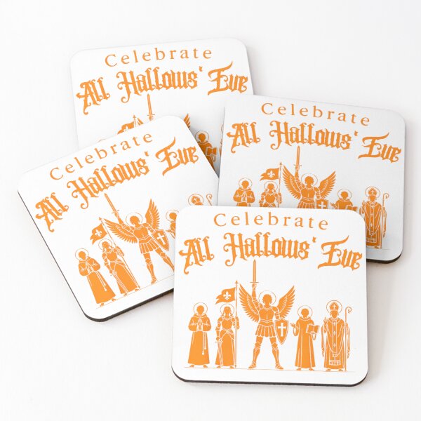Item preview, Celebrate All Hallows' Eve – Catholic Saints & Archangel Michael Art designed and sold by Pixele.