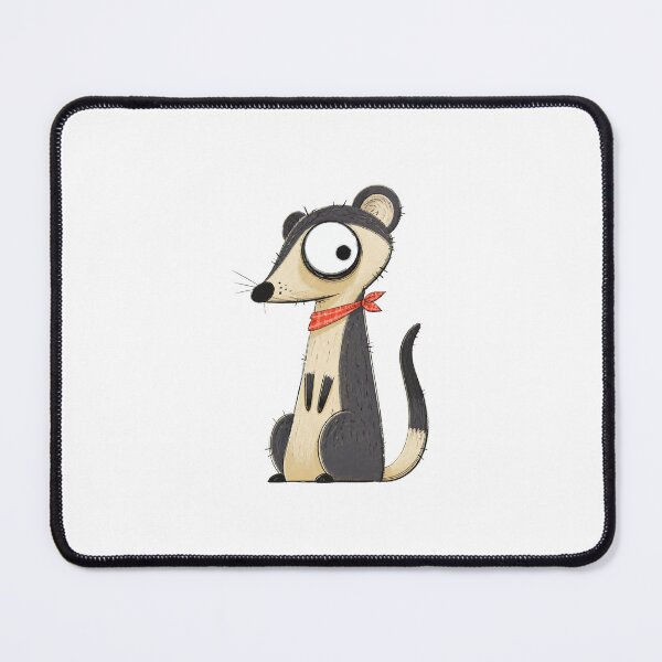 Item preview, Stoat with Coral Neckerchief designed and sold by The-Art-of-D.