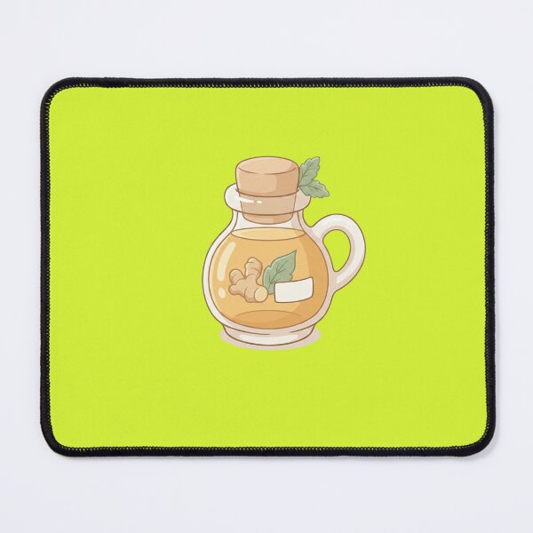 Item preview, Cute Ginger Oil Bottle Kawaii Herbal Potion Elixir Illustration designed and sold by Indraokta22.