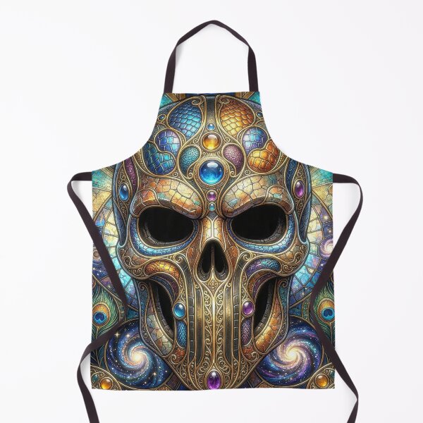 Item preview, Ornate Stained Glass Skull Mosaic designed and sold by Frackxion.