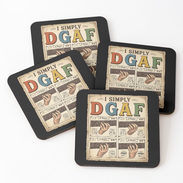 Item preview, I Simply DGAF Guitar Chords Funny Musician designed and sold by Flirt-Teez.