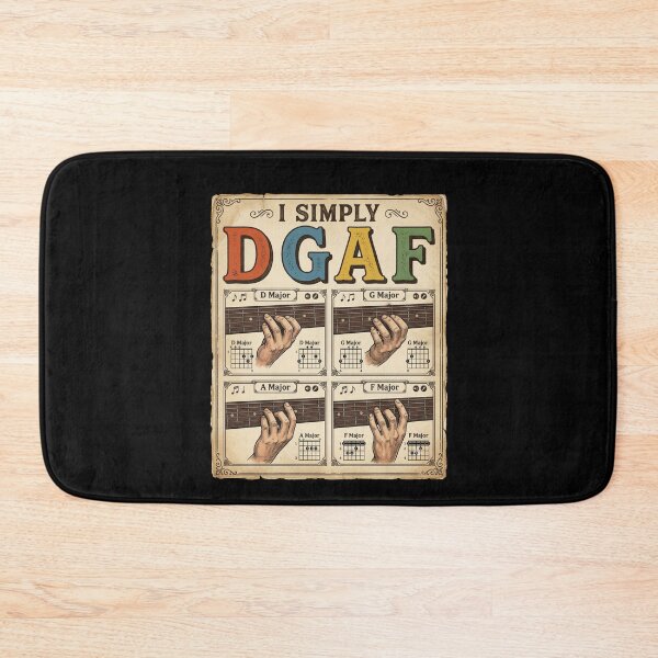 Item preview, I Simply DGAF Guitar Chords Funny Musician designed and sold by Flirt-Teez.