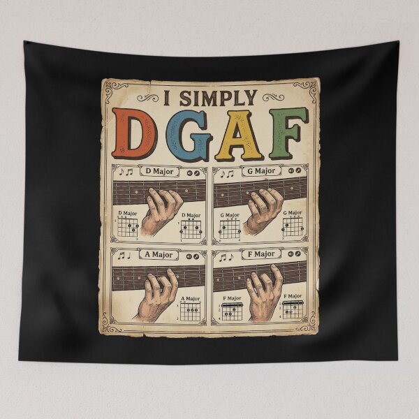 Item preview, I Simply DGAF Guitar Chords Funny Musician designed and sold by Flirt-Teez.