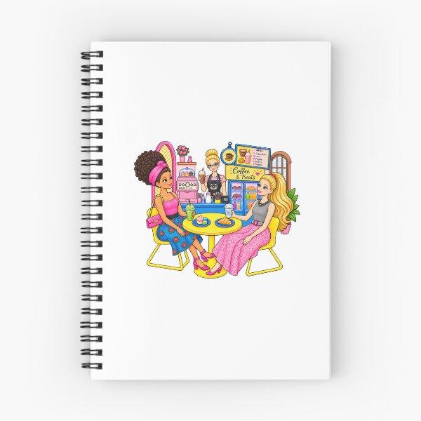 Item preview, Cute Coffee Shop Best Friends – Café Drinks & Treats Illustration designed and sold by Tiger Mochi Club.