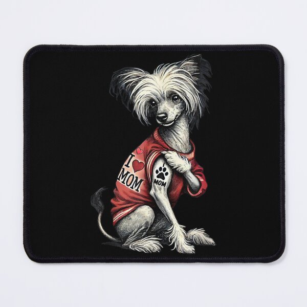 Item preview, Chinese Crested Dog Funny Tattoo designed and sold by goombi-creative.