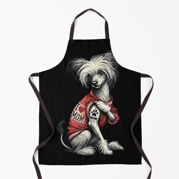 Item preview, Chinese Crested Dog Funny Tattoo designed and sold by goombi-creative.