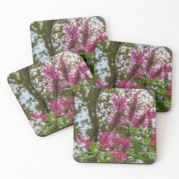 Item preview, Vibrant Magenta Wildflowers in Forest Light Art designed and sold by AuraInkSC.