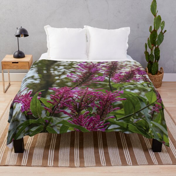Item preview, Vibrant Magenta Wildflowers in Forest Light Art designed and sold by AuraInkSC.