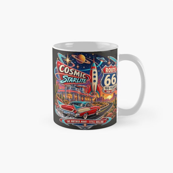 Item preview, Cosmic Starlite Route 66 100 Ans Mother Road designed and sold by Normandy Road Heritage™ - Vintage Garage Art.