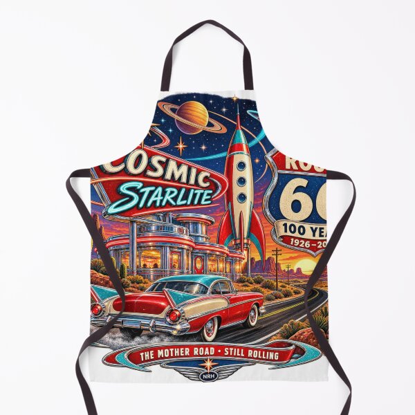 Item preview, Cosmic Starlite Route 66 100 Ans Mother Road designed and sold by Normandy Road Heritage™ - Vintage Garage Art.