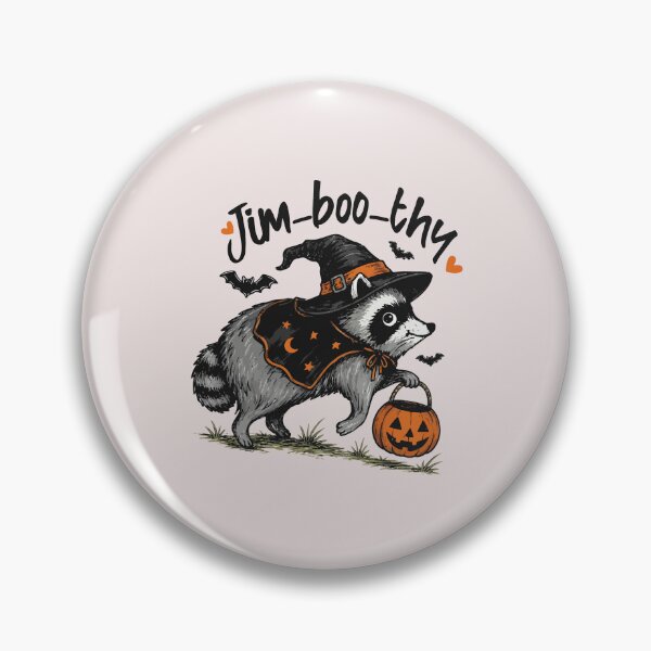 Item preview, Jim-boo-thy Raccoon Witch Halloween Trick Or Treat designed and sold by ChuyenSuperx.