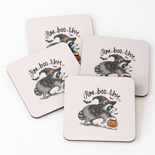 Item preview, Jim-boo-thy Raccoon Witch Halloween Trick Or Treat designed and sold by ChuyenSuperx.