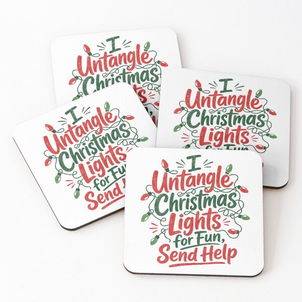 Item preview, I Untangle Christmas Lights for Fun Send Help | Funny Holiday T-Shirt designed and sold by OMNITeeSigns.