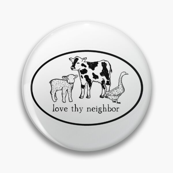 Item preview, love thy neighbor animal sticker designed and sold by annacproto.