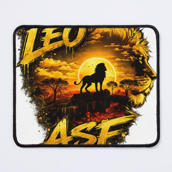Item preview, Leo ASF – Golden Crown Lion Zodiac Sunset Art designed and sold by Pixele.
