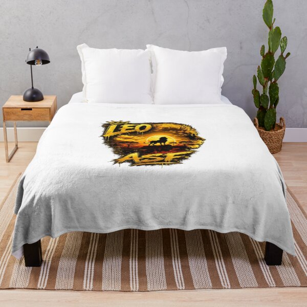 Item preview, Leo ASF – Golden Crown Lion Zodiac Sunset Art designed and sold by Pixele.