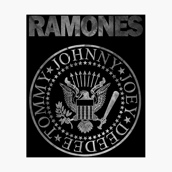 Item preview,  Johnny Joey Deedee Tommy Ramones Band Logo- Grey Distressed Design designed and sold by HattieRow.