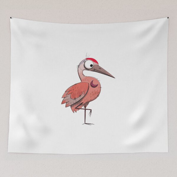Item preview, Crane with Moon Brooch designed and sold by The-Art-of-D.