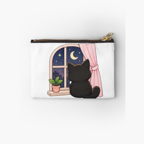Item preview, Miso Cat Under the Stars – Cozy Black Cat Night designed and sold by MAPCollectives.