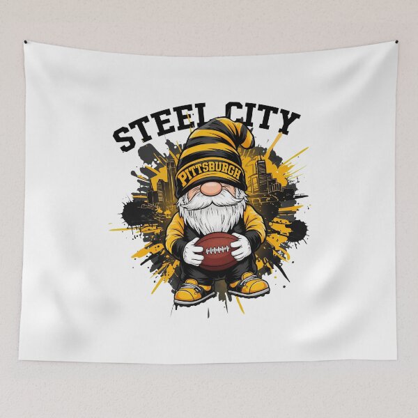Item preview, Pittsburgh Football Gnome Black and Gold Fan Graphic designed and sold by AnthonyCo48862.