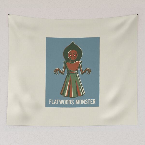 Item preview, Flatwoods Monster West Virginia Cryptid Vintage Retro Graphic designed and sold by KiwiRider.