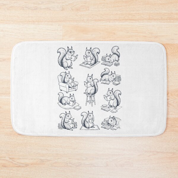 Item preview, Vintage Squirrel Book Reader Reading Animal Lover designed and sold by dian-rody-crest.