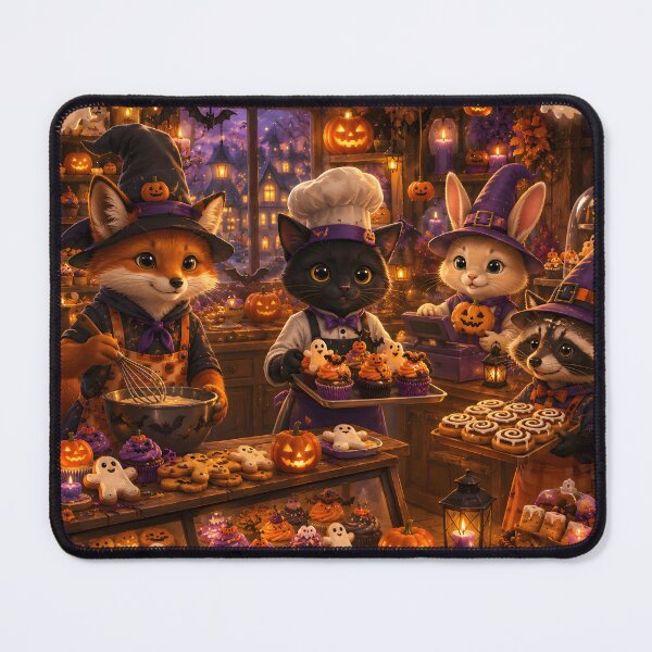 Item preview, Spooky Cozy Halloween Animal Bakery Kitchen designed and sold by Herodestroyer.