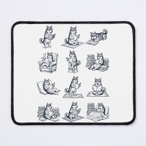 Item preview, Vintage Swedish Vallhund Book Reader Reading Dog Lover designed and sold by dian-rody-crest.