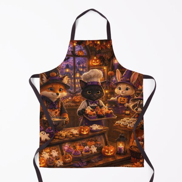 Item preview, Spooky Cozy Halloween Animal Bakery Kitchen designed and sold by Herodestroyer.