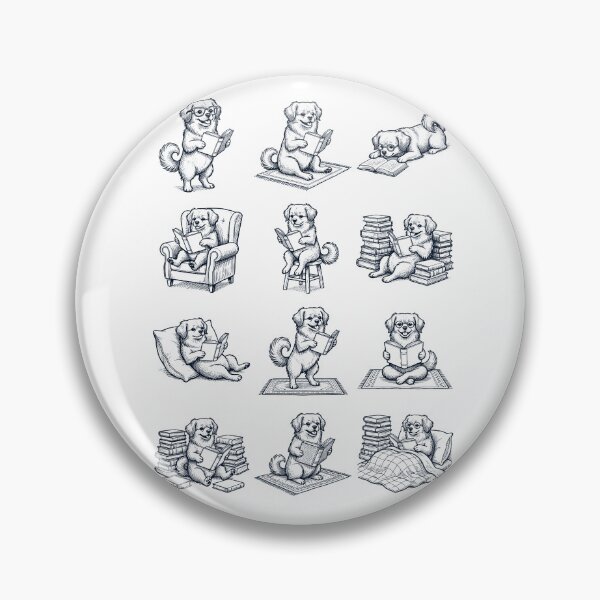 Item preview, Vintage Tibetan Spaniel Book Reader Reading Dog Lover designed and sold by dian-rody-crest.