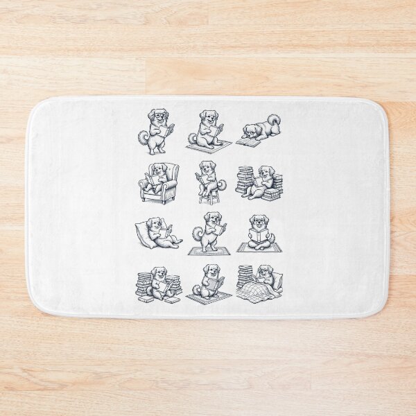 Item preview, Vintage Tibetan Spaniel Book Reader Reading Dog Lover designed and sold by dian-rody-crest.