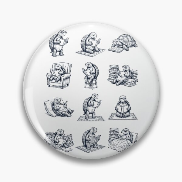Item preview, Vintage Tortoise Book Reader Reading Animal Lover designed and sold by dian-rody-crest.