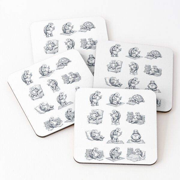 Item preview, Vintage Tortoise Book Reader Reading Animal Lover designed and sold by dian-rody-crest.