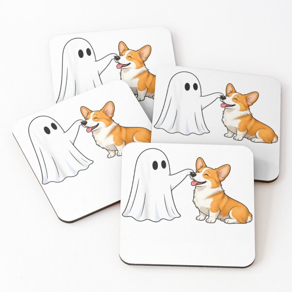 Item preview, Ghost Booping Cute Corgi designed and sold by Pixele.