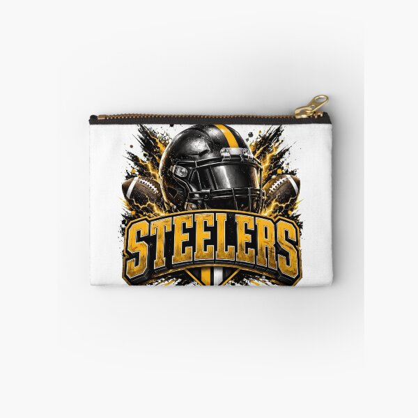 Item preview, Black and Gold Steelers Football Helmet Splash Graphic designed and sold by LindaWash39353.