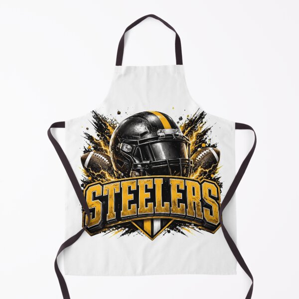 Item preview, Black and Gold Steelers Football Helmet Splash Graphic designed and sold by LindaWash39353.